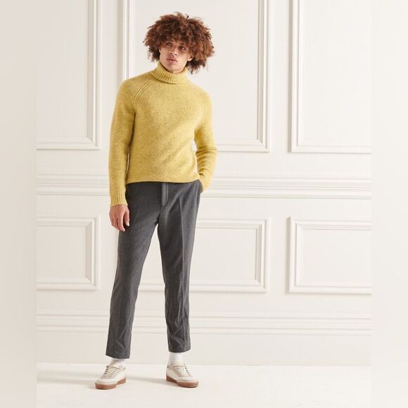 Superdry Men's Mustard Turtleneck Sweater - Picture 2 of 9